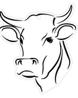 cut file design for heifer cow acrylic blank