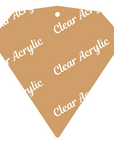 Diamond Shape with facets Acrylic Cutout Blanks