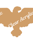 Eagle Wings Spread Clear Acrylic Blank for Keychain Ornaments