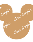 Mickey Mouse Ears Face Acrylic Blank