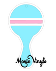 Acrylic Keychain Blank shaped as Baby Rattle cut file