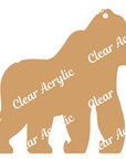 Acrylic Blank in shape of Gorilla