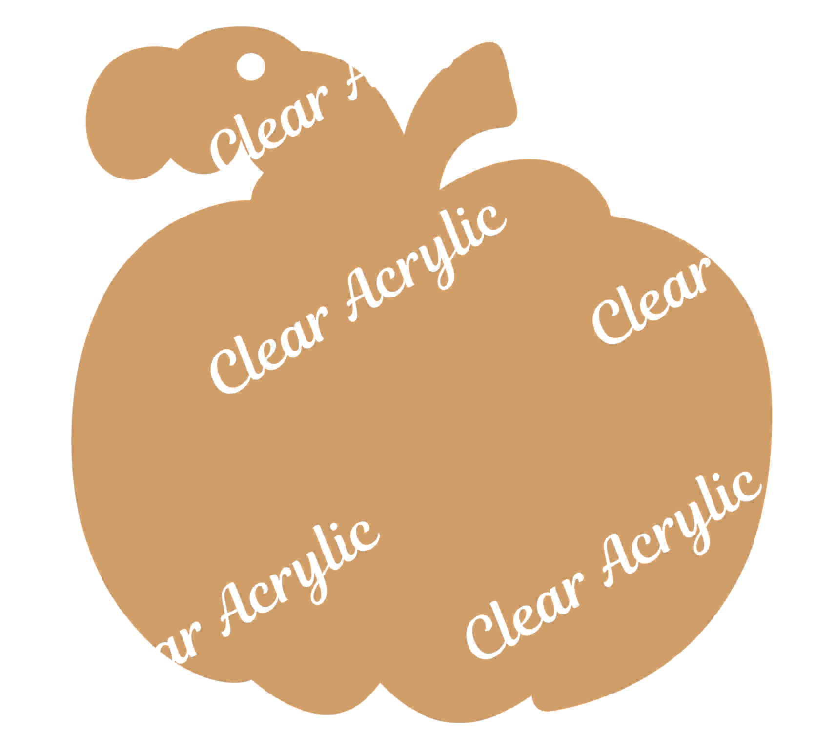 Pumpkin Shape Acrylic Blank for keychains, bag tags, jewelry crafts