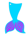 Cut files for acrylic blanks mermaid tail