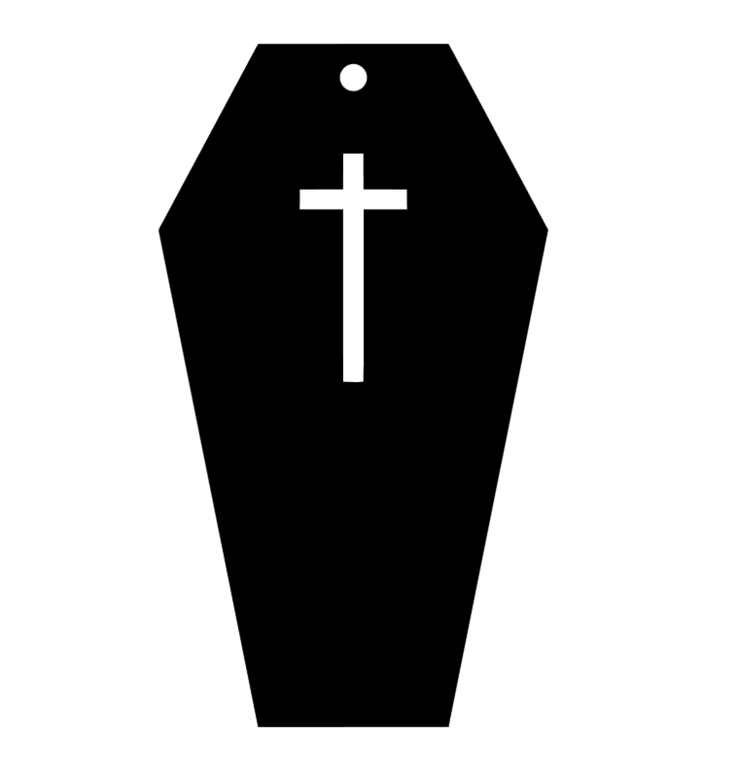 Satin plexiglass coffin support