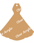 Bridesmaid Dress Acrylic blank shape