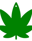Cannabis Pot Leaf Simple Acrylic Keychain Blanks