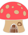 Mushroom House Acrylic Blank