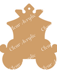 Royal Princess Carriage Acrylic Keychain Blank