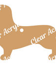Dachshund Keychain Acrylic Blank