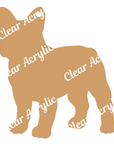 French Bulldog Keychain Acrylic Blank