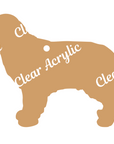 Golden Retriever Keychain Acrylic Blank