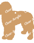 Labradoodle Keychain Acrylic Blank