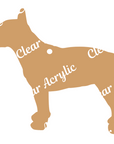 Bull Terrier Keychain Acrylic Blank