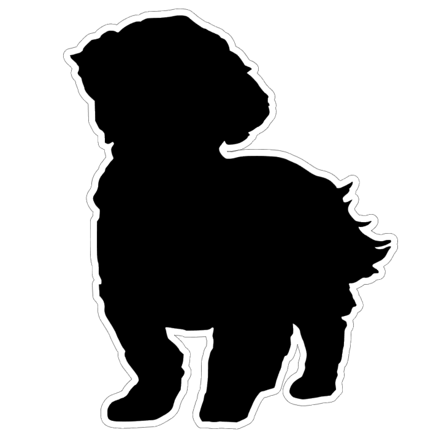 Shih Tzu Acrylic Blank – Moxie Vinyls