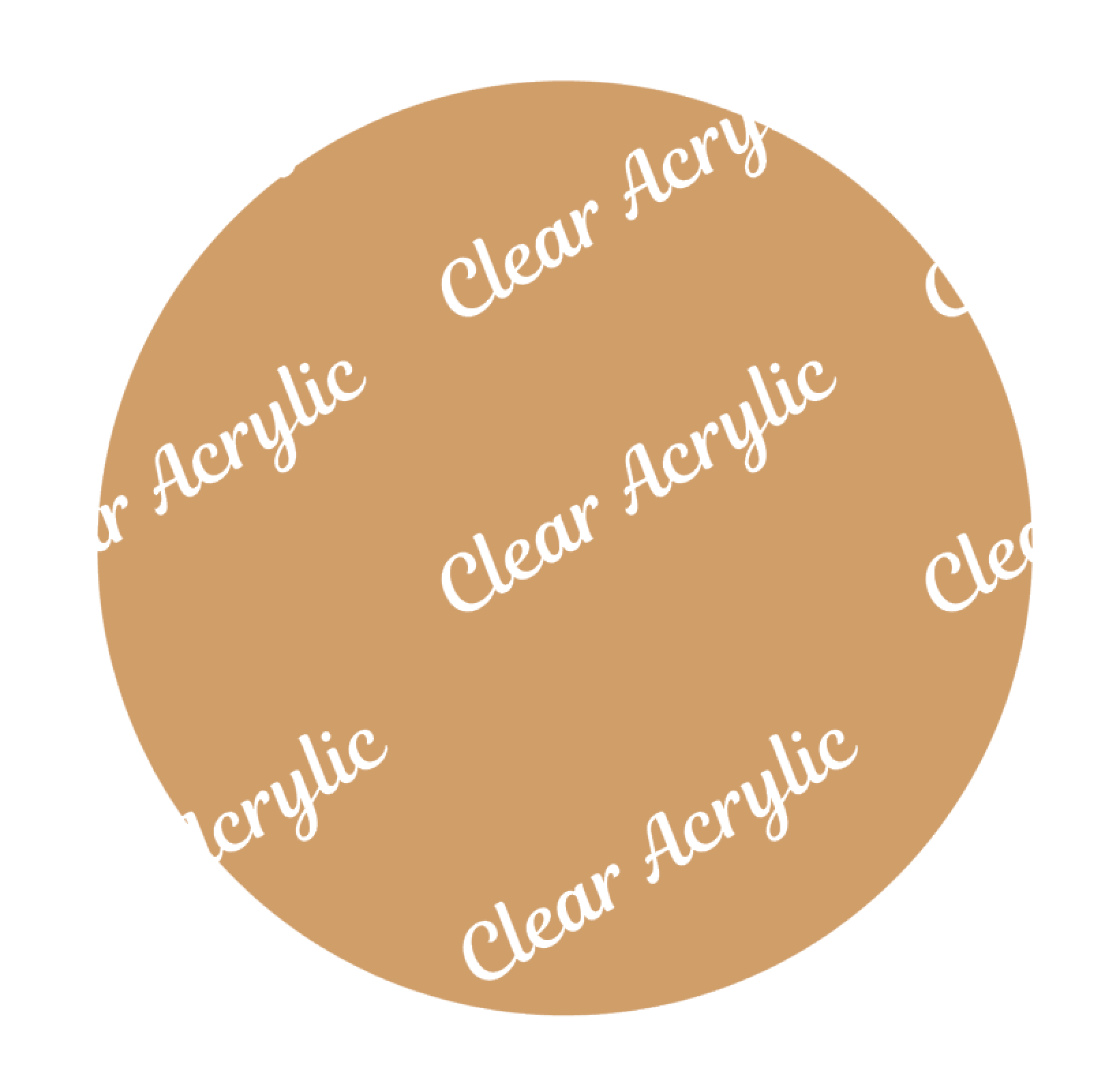 Circle acrylic blank (3 inch) WHITE NO HOLE