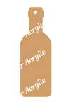 Wine Bottle acrylic blank key chain