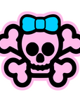Skull Crossbones Girl Acrylic Blank