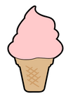 Ice Cream Cone Acrylic Blank