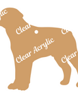 Rottweiler Dog Profile acrylic keychain blank