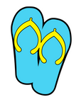 Flip Flops Acrylic Blank