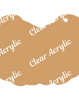 white glove heart acrylic keychain blanks