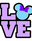 Love Mouse Ears Acrylic Blank