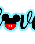 Love Boy Mouse Ears Acrylic Blank