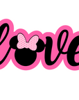 Love Girl Mouse Ears Acrylic Blank
