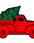 Christmas Tree Truck Acrylic Blank