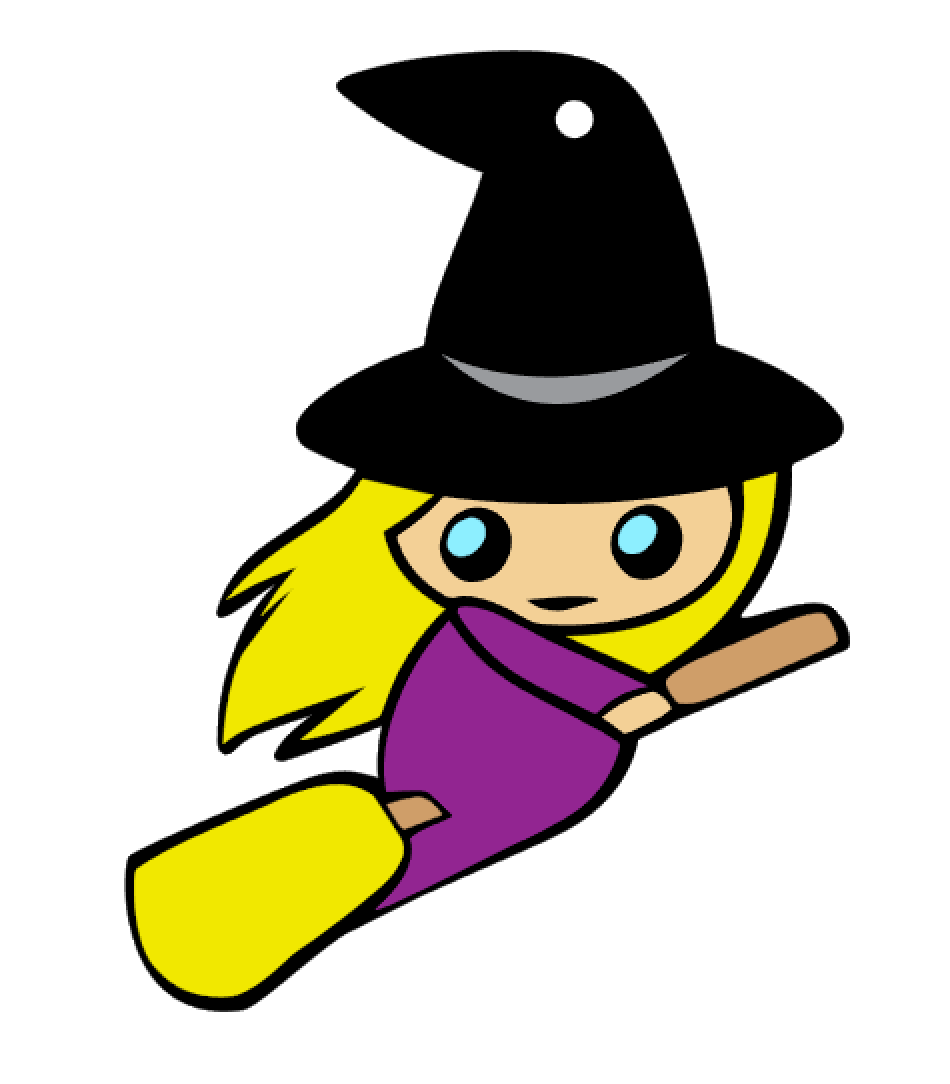 Cute Witch Acrylic Blank