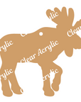 Moose Acrylic Blanks for keychains