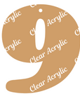 Number 9 Acrylic Blank