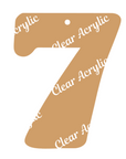 Number 7 Acrylic Blank