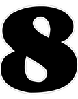 Number 8 Acrylic Blank