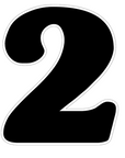 Number 2 Acrylic Blank