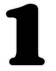 Number 1 Acrylic Blank