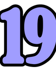 Number 19 Acrylic Blank