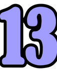 Number 13 Acrylic Blank