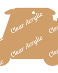 Golf Cart Acrylic Blank for Key Chains