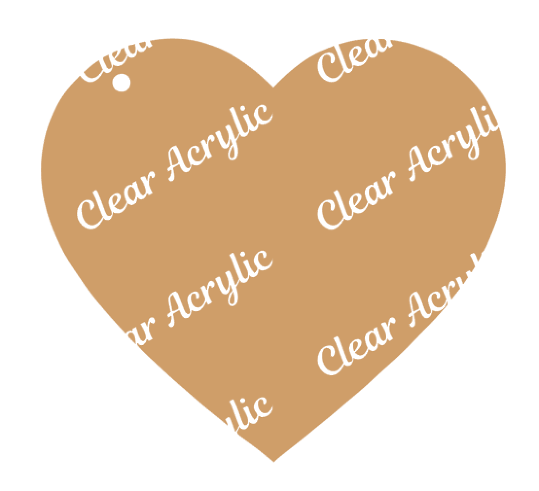 Craftybook Heart-Shaped Acrylic Boards 4 Pack 5x7in Clear Sheets