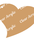 Fancy Heart Acrylic Blank