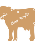Cow Profile Acrylic Blank