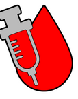 Syringe Blood Drop Acrylic Blank