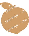 Peach Acrylic Key Chain Blank