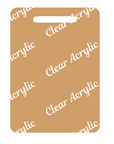 Luggage Tag Acrylic Blank