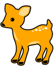 Baby Fawn Deer Acrylic Blank