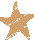 Ocean Starfish Acrylic Blank for Key Chains