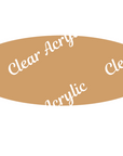 Oval Shape Acrylic Blanks