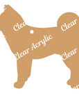 Shiba Inu Dog Profile Acrylic Blank
